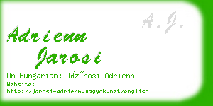 adrienn jarosi business card